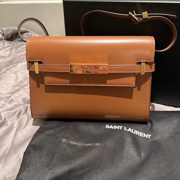 Sold out everywhere! Saint Laurent Small Manhattan in Brown! - Picture 3 of 9